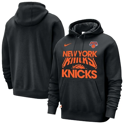 Sweat à capuche Nike Courtside Club New York Knicks noir pour homme