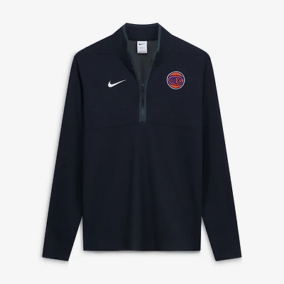 Men's Nike White New York Knicks Dri-FIT Victory Quarter-Zip Pullover
