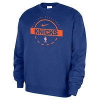Men's Nike  Blue New York Knicks 2025/26 Authentic Practice Club Sweatshirt