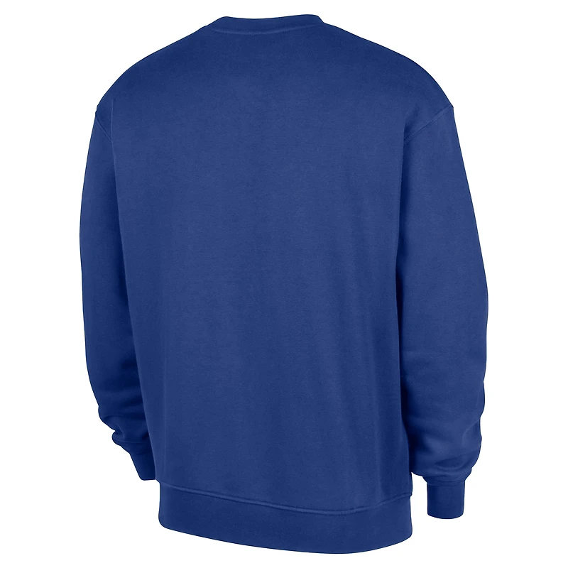 Men's Nike  Blue New York Knicks 2025/26 Authentic Practice Club Sweatshirt