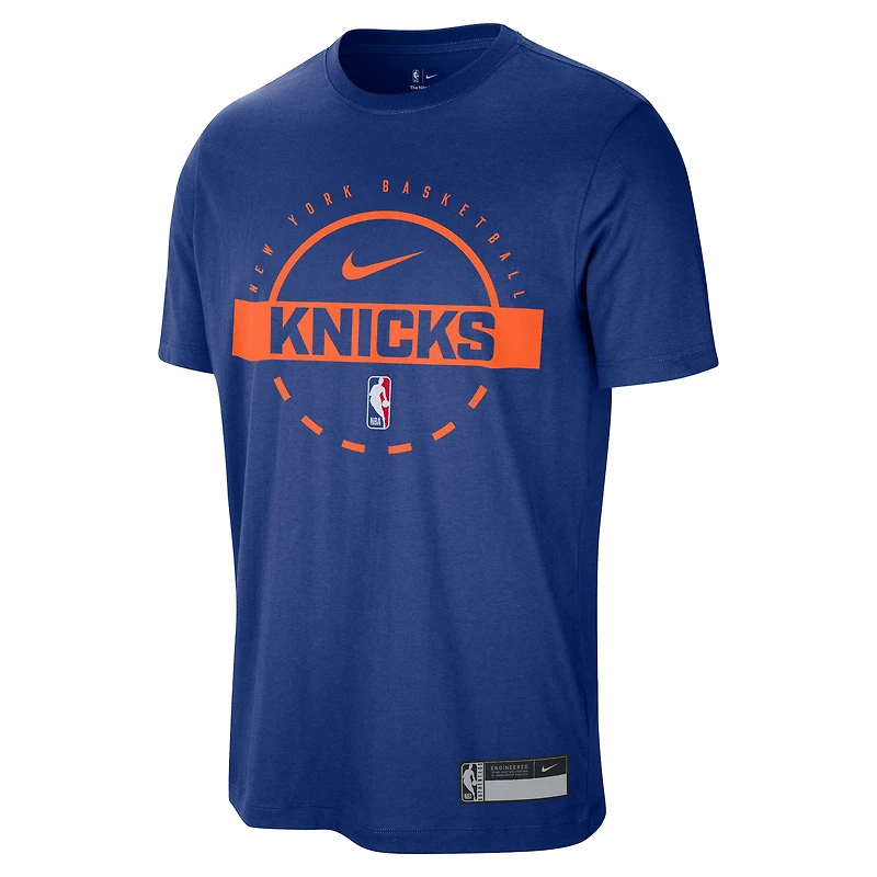 Men's Nike Blue New York Knicks 2025/26 On-Court Flare Performance Practice T-Shirt