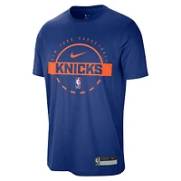 Men's Nike Blue New York Knicks 2025/26 On-Court Flare Performance Practice T-Shirt