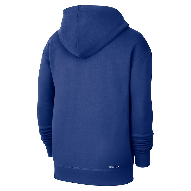 Men's Nike  Blue New York Knicks Courtside Standard Issue Premium Performance Pullover Hoodie