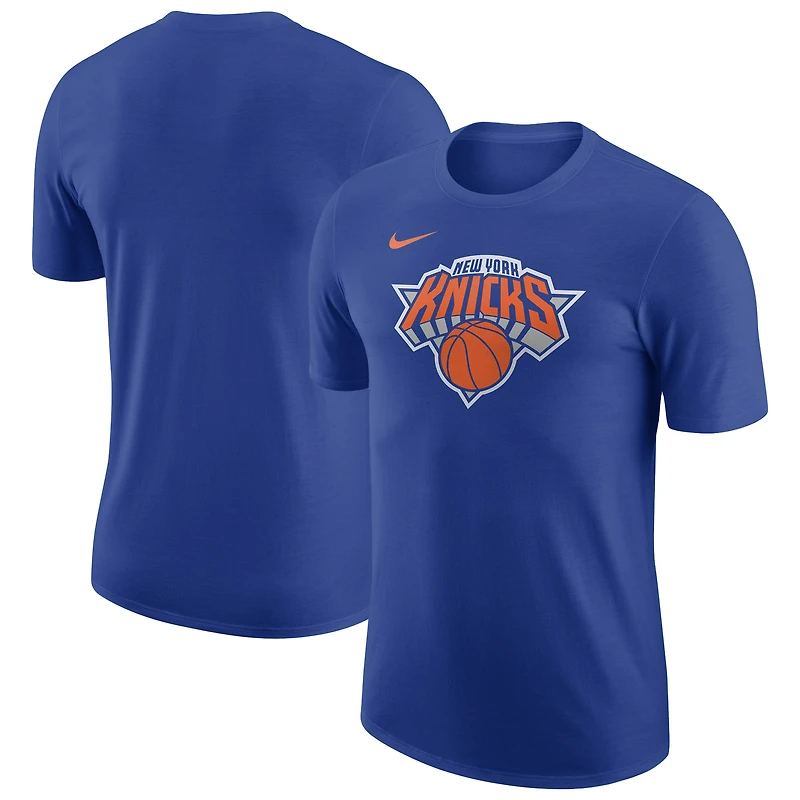 T-shirt Nike bleu essentiel des New York Knicks pour homme
