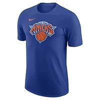 T-shirt Nike bleu essentiel des New York Knicks pour homme