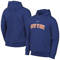 Men's Nike Blue New York Knicks Sportswear Essential Wordmark Club Hoodie