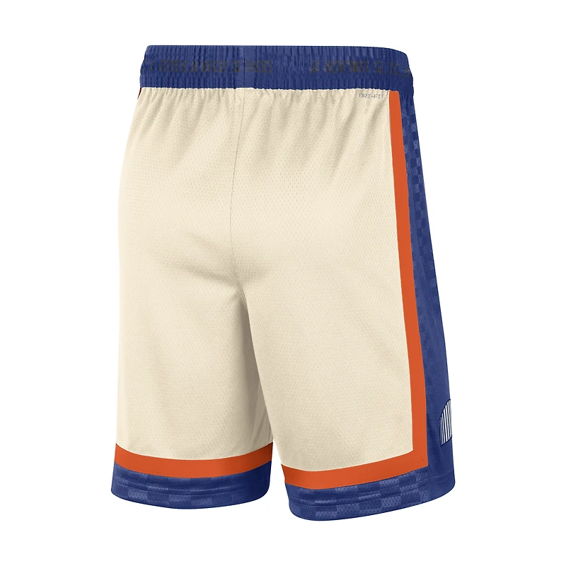 Men's Nike  Natural New York Knicks 2025/26 City Edition Remix Dri-FIT Swingman Shorts