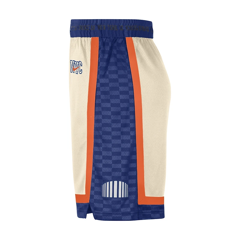 Men's Nike Natural New York Knicks 2025/26 City Edition Remix Dri-FIT Swingman Shorts