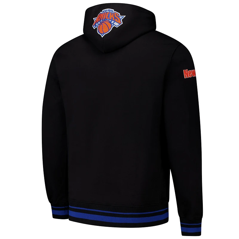 Men's Pro Standard Black New York Knicks Area Code Pullover Hoodie