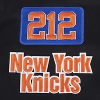 Men's Pro Standard Black New York Knicks Area Code Twill Full-Zip Jacket