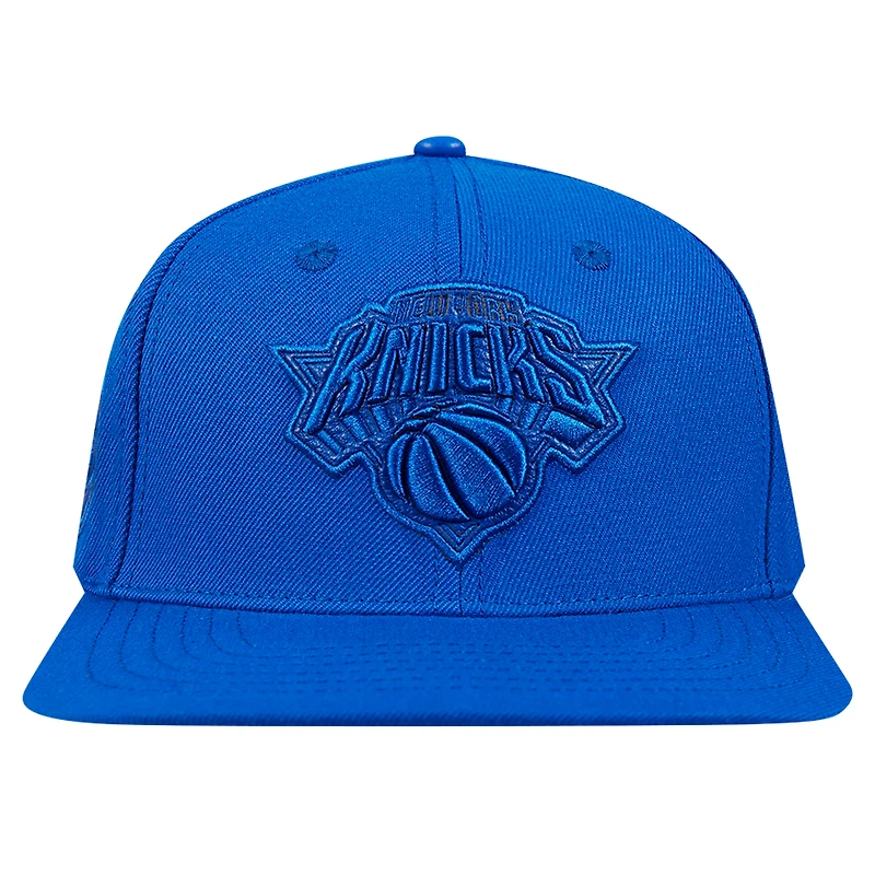Men's Pro Standard Blue New York Knicks Triple Tonal Snapback Hat