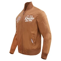 Men's Pro Standard Brown New York Knicks Paint The City Full-Zip Jacket