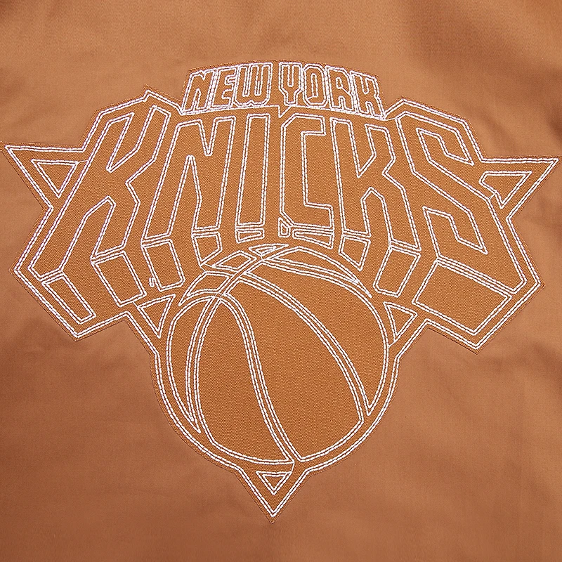 Men's Pro Standard Brown New York Knicks Paint The City Full-Zip Jacket