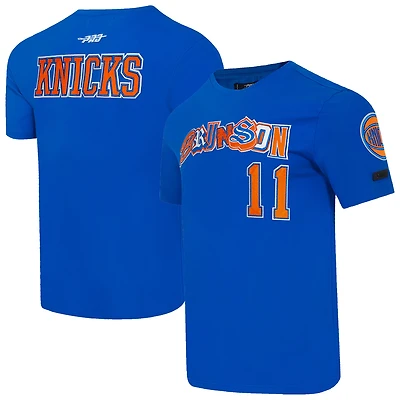 T-shirt Pro Standard Jalen Brunson bleu pour homme des New York Knicks City Ransom