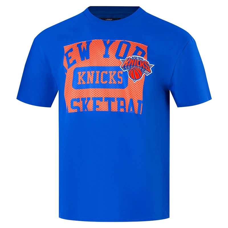 Men's Pro Standard Royal New York Knicks Made To Play Drop Shoulder T-Shirt