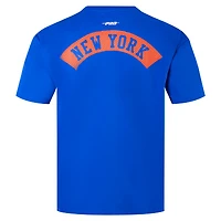 Men's Pro Standard Royal New York Knicks Made To Play Drop Shoulder T-Shirt