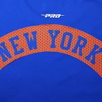 T-shirt Pro Standard Royal New York Knicks Made To Play à épaules tombantes pour hommes