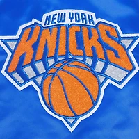 Men's Pro Standard Royal New York Knicks Sublimated Satin Full-Snap Jacket