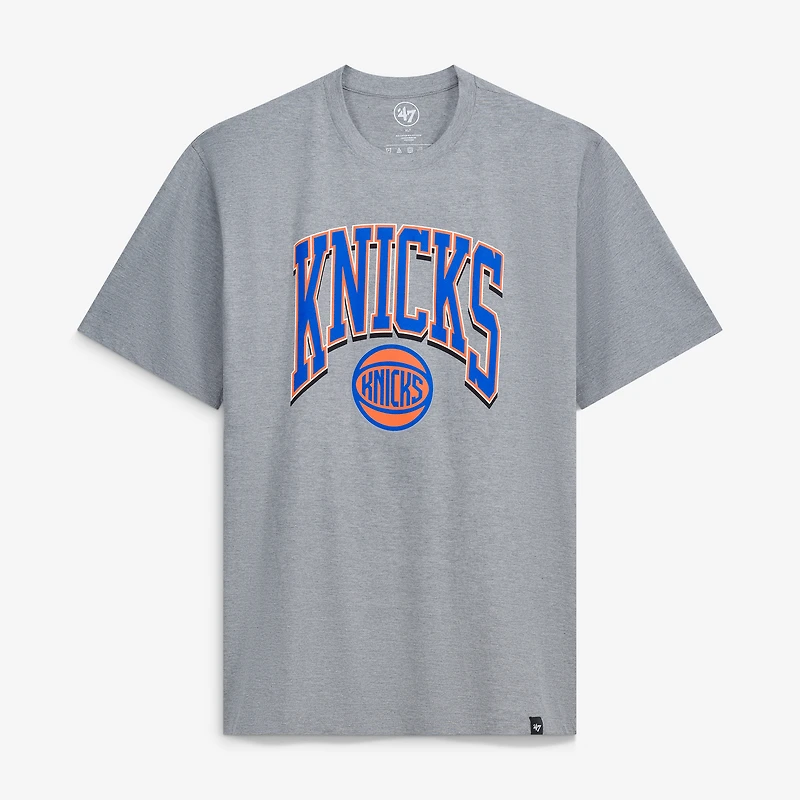 T-shirt gris pour homme New York Knicks grandes tailles « Walk Tall »