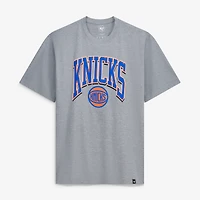 T-shirt gris pour homme New York Knicks grandes tailles « Walk Tall »