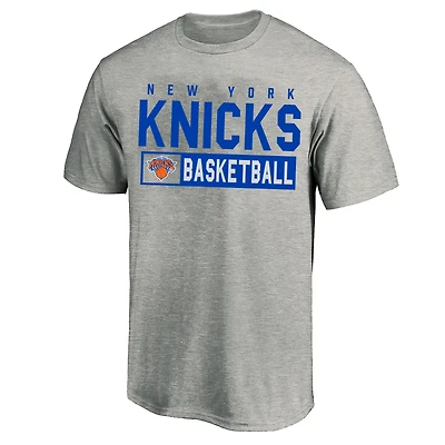 Profil homme Gris chiné New York Knicks T-shirt grande taille