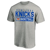Profil homme Gris chiné New York Knicks T-shirt grande taille