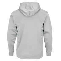 Sweat à capuche Jalen Brunson Heather Gray New York Knicks grandes tailles avec nom et numéro