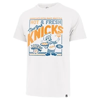 Men's Profile White New York Knicks Big & Tall Pizza T-Shirt