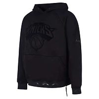 Sweat à capuche Protege noir pour homme, New York Knicks, écologique et fonctionnel, en daim ton sur ton.