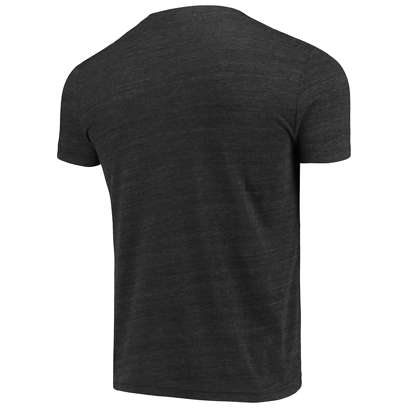 Men's RJ Barrett Heathered Charcoal New York Knicks Player Graphic Tri-Blend T-Shirt