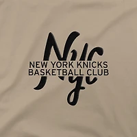 T-shirt surdimensionné Stadium Essentials pour homme, couleur beige, des New York Knicks, Forever