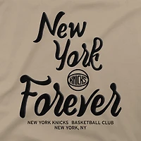 T-shirt surdimensionné Stadium Essentials pour homme, couleur beige, des New York Knicks, Forever