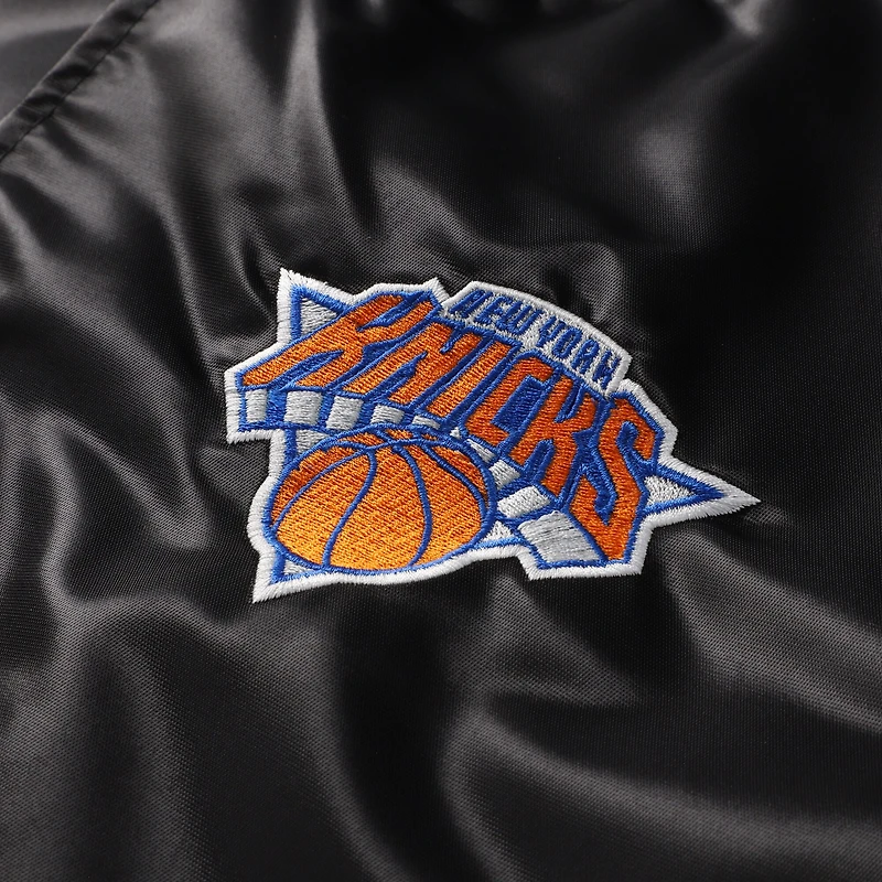 Men's Starter New York Knicks Final Buzzer Satin Varsity Full-Snap Jacket