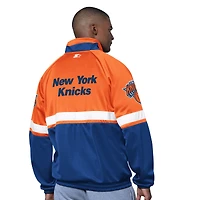 Veste de survêtement The Veteran Tricot Track entièrement zippée pour homme, bleu/blanc