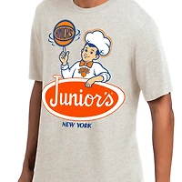 Men's Starter  Oatmeal New York Knicks Junior's Prime Time T-Shirt