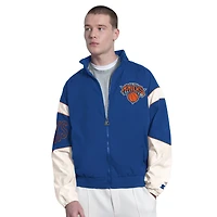 Men's Starter  Royal New York Knicks The Gust Full-Zip Hooded Jacket