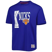 T-shirt Tommy Jeans pour homme des New York Knicks Mel Varsity bleu