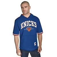 Men's Tommy Jeans Blue New York Knicks Paul French Terry Short Sleeve Pullover Hoodie