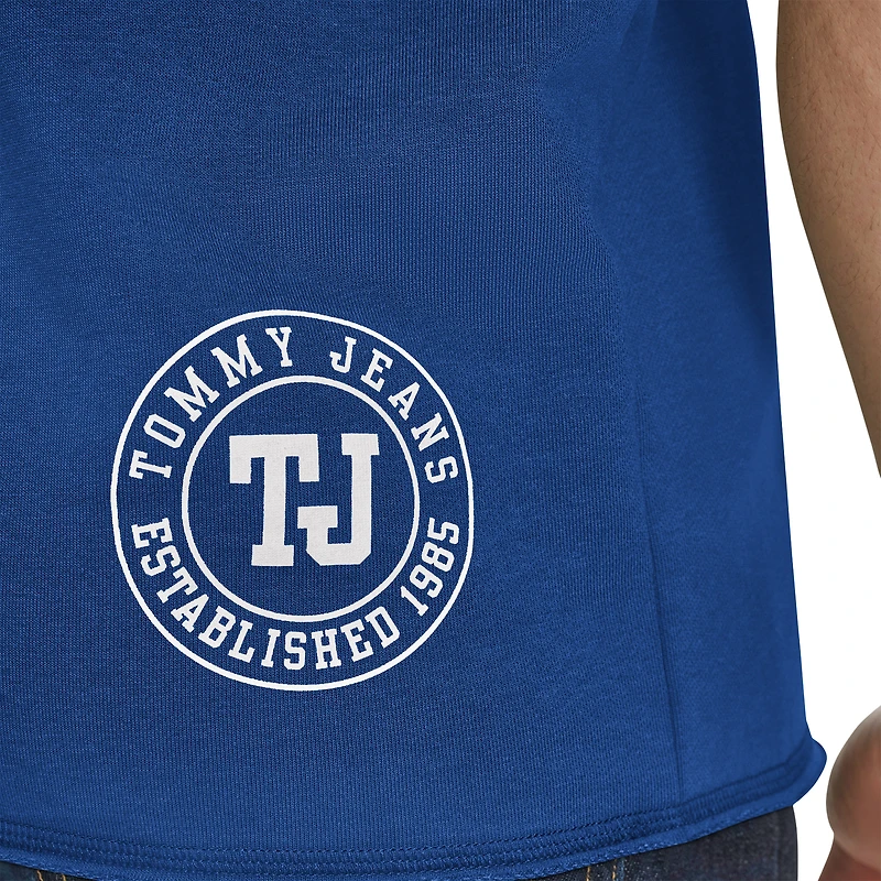 Sweat à capuche manches courtes Paul French Terry bleu New York Knicks de Tommy Jeans pour homme