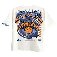 T-shirt premium blanc Two Hype pour homme, collection Drip & Dime des New York Knicks