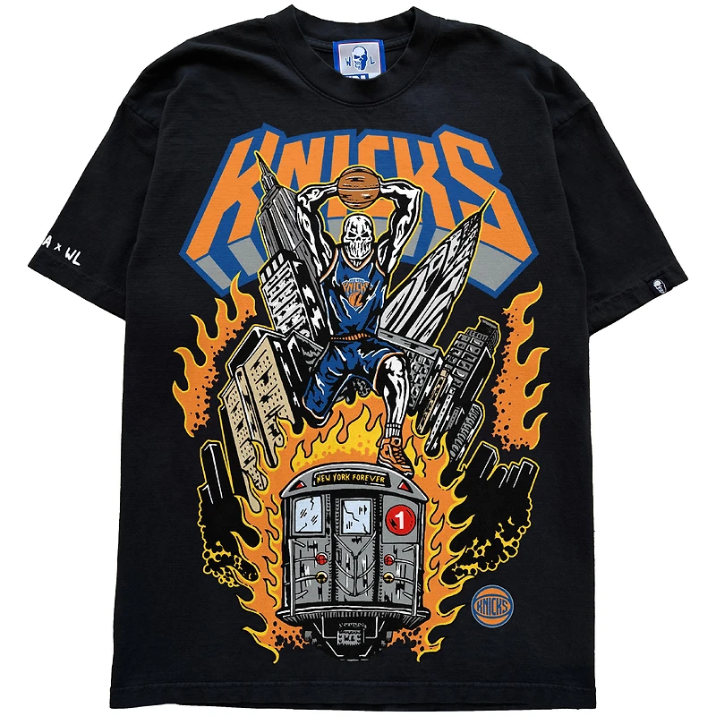Men's Warren Lotas x Fanatics Fest Black New York Knicks Subway T-Shirt