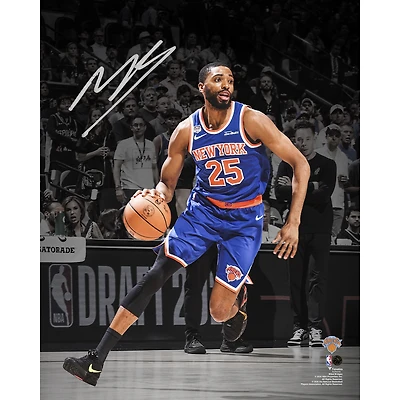 Mikal Bridges New York Knicks Autographed 2026 NBA Finals Champions 16" x 20" Action Spotlight Photograph