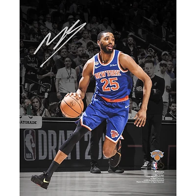 Mikal Bridges New York Knicks Autographed 2026 NBA Finals Champions 8" x 10" Action Spotlight Photograph