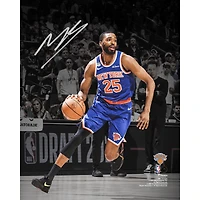 Mikal Bridges New York Knicks Autographed 2026 NBA Finals Champions 8" x 10" Action Spotlight Photograph