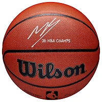 Mikal Bridges New York Knicks Autographed 2026 NBA Finals Champions Wilson Authentic Series Indoor/Outdoor Basketball with "26 NBA Champs" Inscription