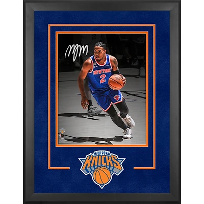 Miles McBride New York Knicks Autographed 2026 NBA Finals Champions Deluxe Framed 16" x 20" Action Spotlight Photograph