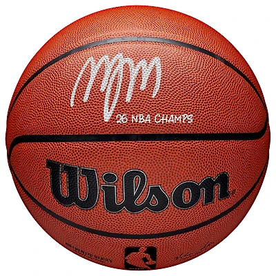 Miles McBride New York Knicks Autographed 2026 NBA Finals Champions Wilson Authentic Series Indoor/Outdoor Basketball with "26 NBA Champs" Inscription
