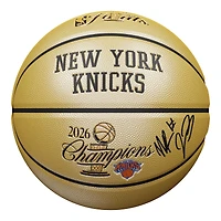 Mitchell Robinson New York Knicks Autographed 2026 NBA Finals Champions Wilson Champions Logo Gold Basketball