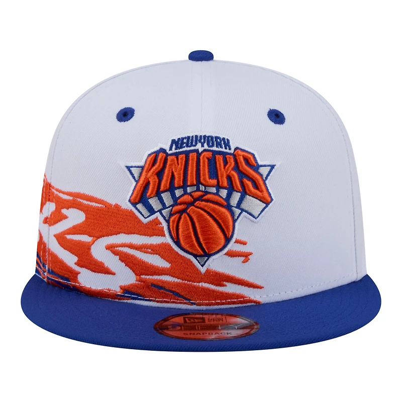 New Era  White/Blue New York Knicks Swept 9FIFTY Snapback Hat