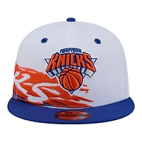 New Era  White/Blue New York Knicks Swept 9FIFTY Snapback Hat